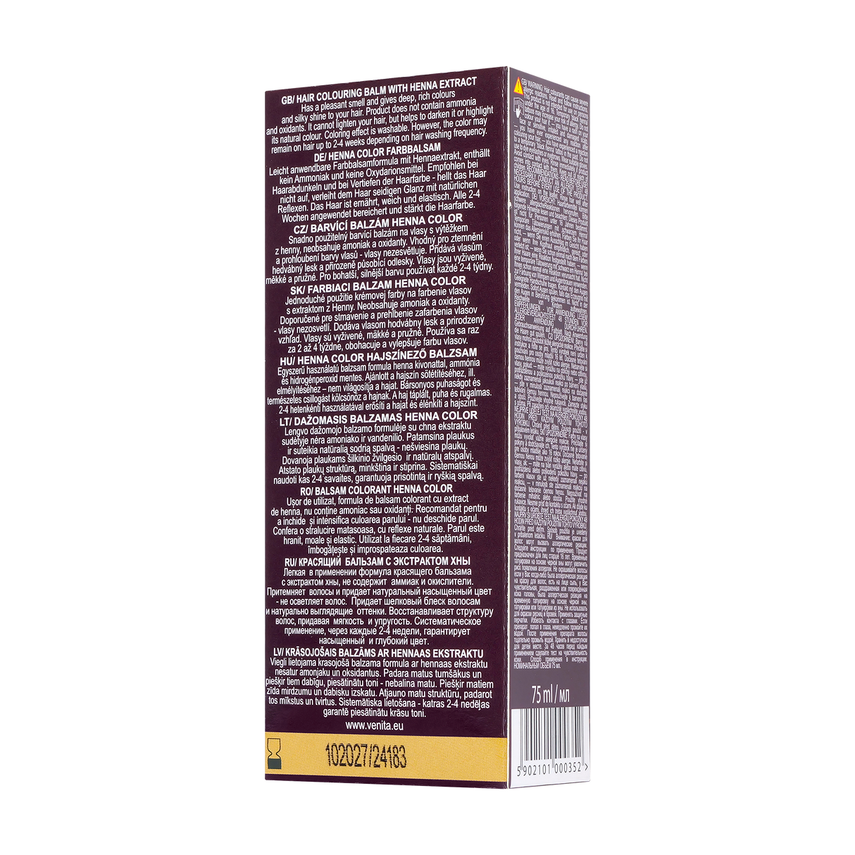 Balsam colorant henna sonia nr.18 - cireasa neaga 75 g