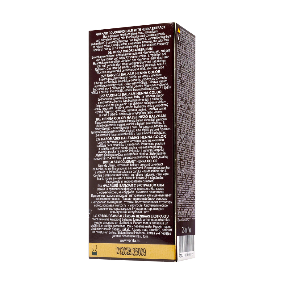 Balsam colorant par henna sonia nr.15 - saten inchis 75 g