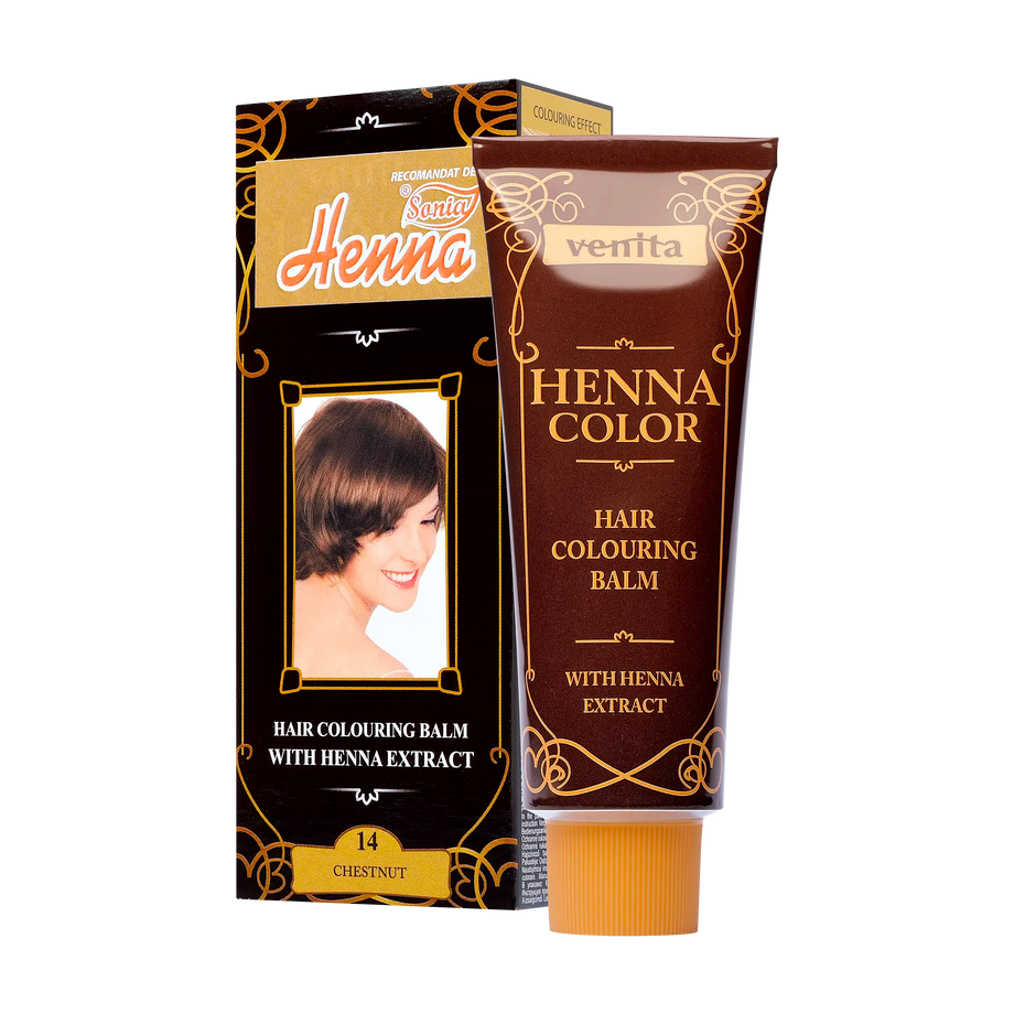 Balsam colorant par henna sonia nr.14 - castaniu 75 g