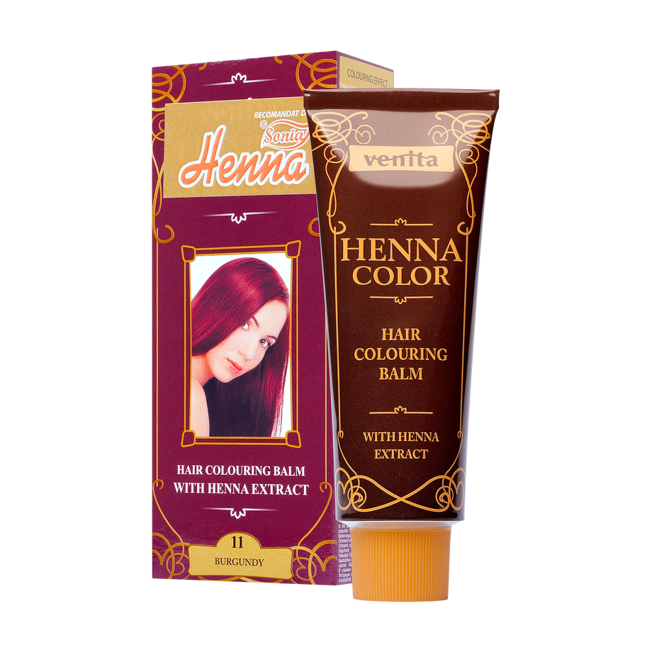Balsam colorant par henna sonia nr.11 - rosu burgundy 75 g
