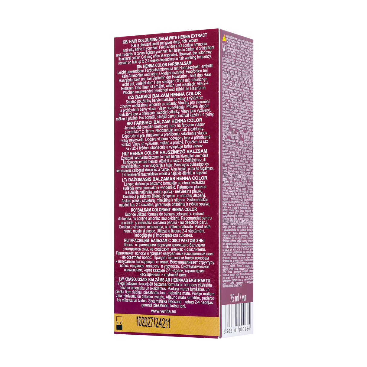 Balsam colorant par henna sonia nr.11 - rosu burgundy 75 g