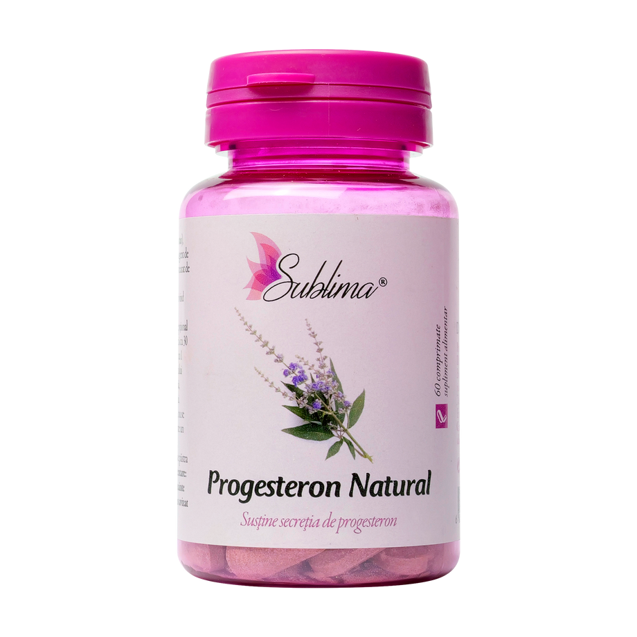 Progesteron natural sublima 60 comprimate