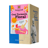 Ceai turmeric floral cu flori trandafir si soc 18 plicuri