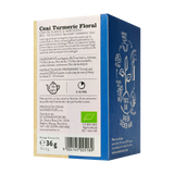 Ceai turmeric floral cu flori trandafir si soc 18 plicuri