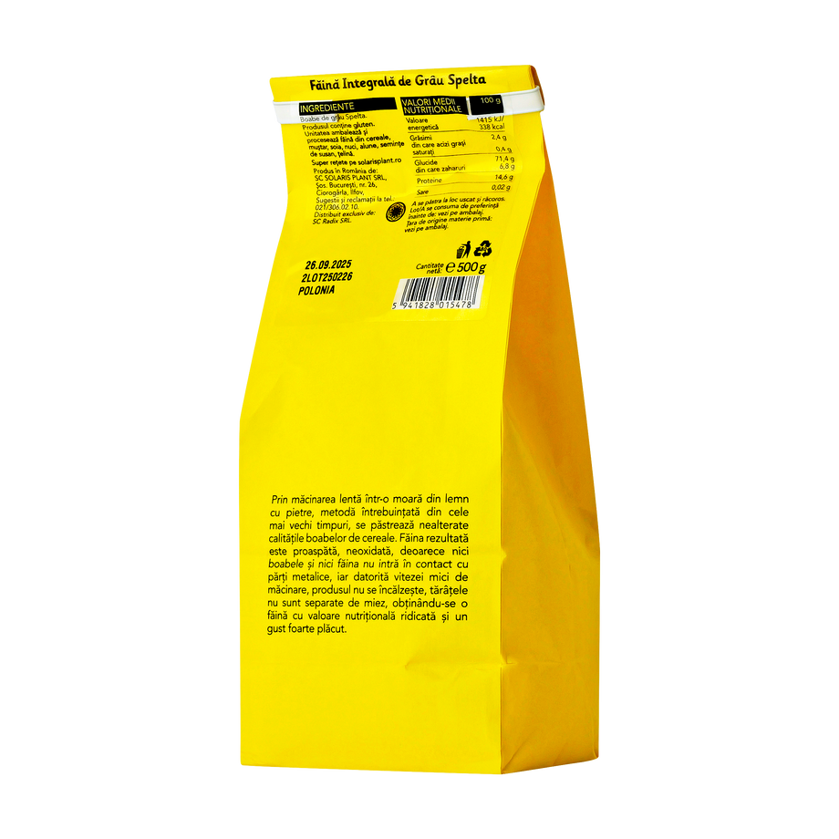 Faina integrala de grau spelta 500g Solaris