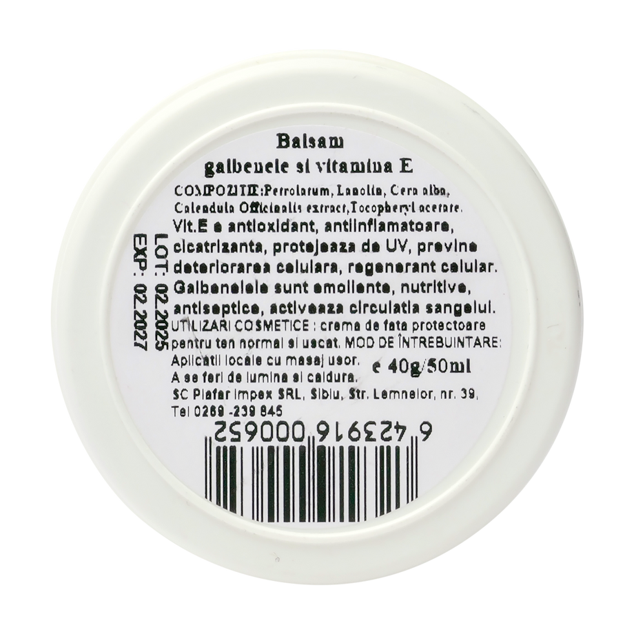 Unguent cu galbenele si vitamina E 40 g