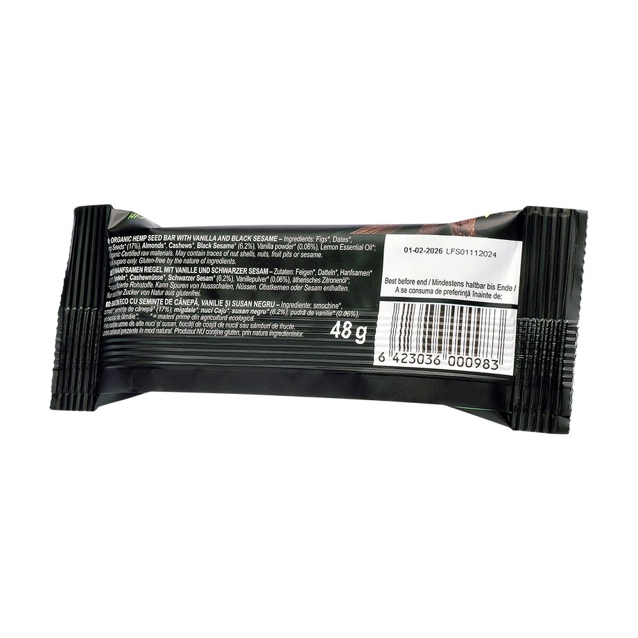Baton din Seminte de Canepa, Vanilie si Susan 48 g