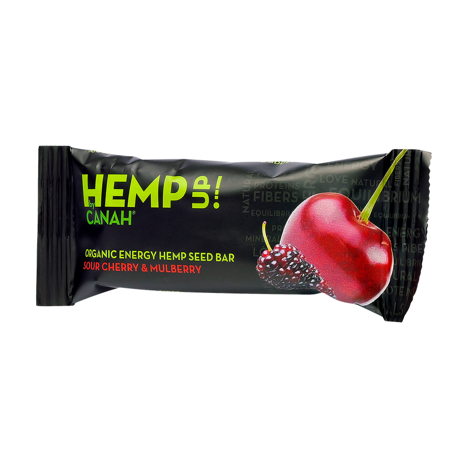 Baton din Seminte de Canepa, Visine si Dude 48 g