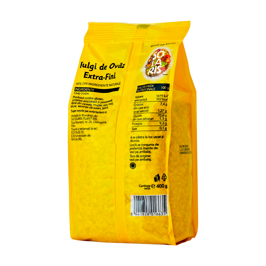 Fulgi de ovaz extra fini 400 g