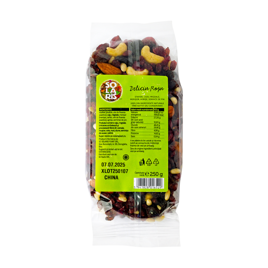 Amestec fructe Deliciu rosu 250 g