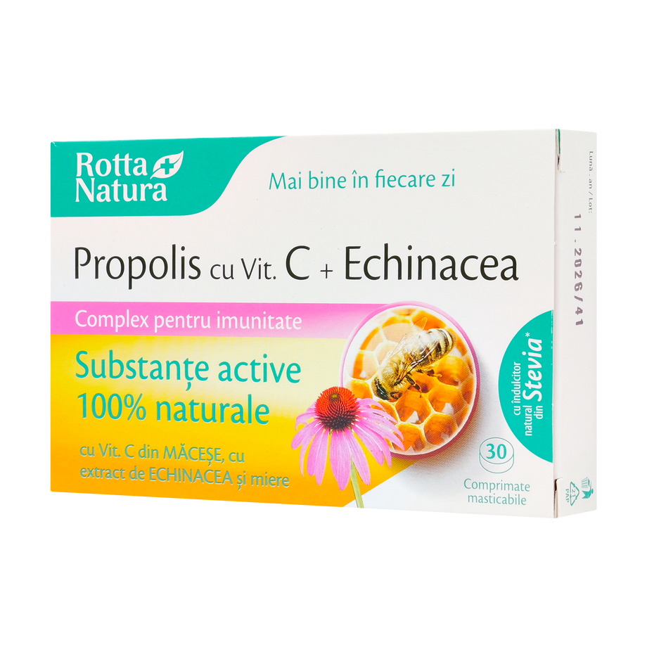Propolis + vitamina C + echinaceea 30 capsule