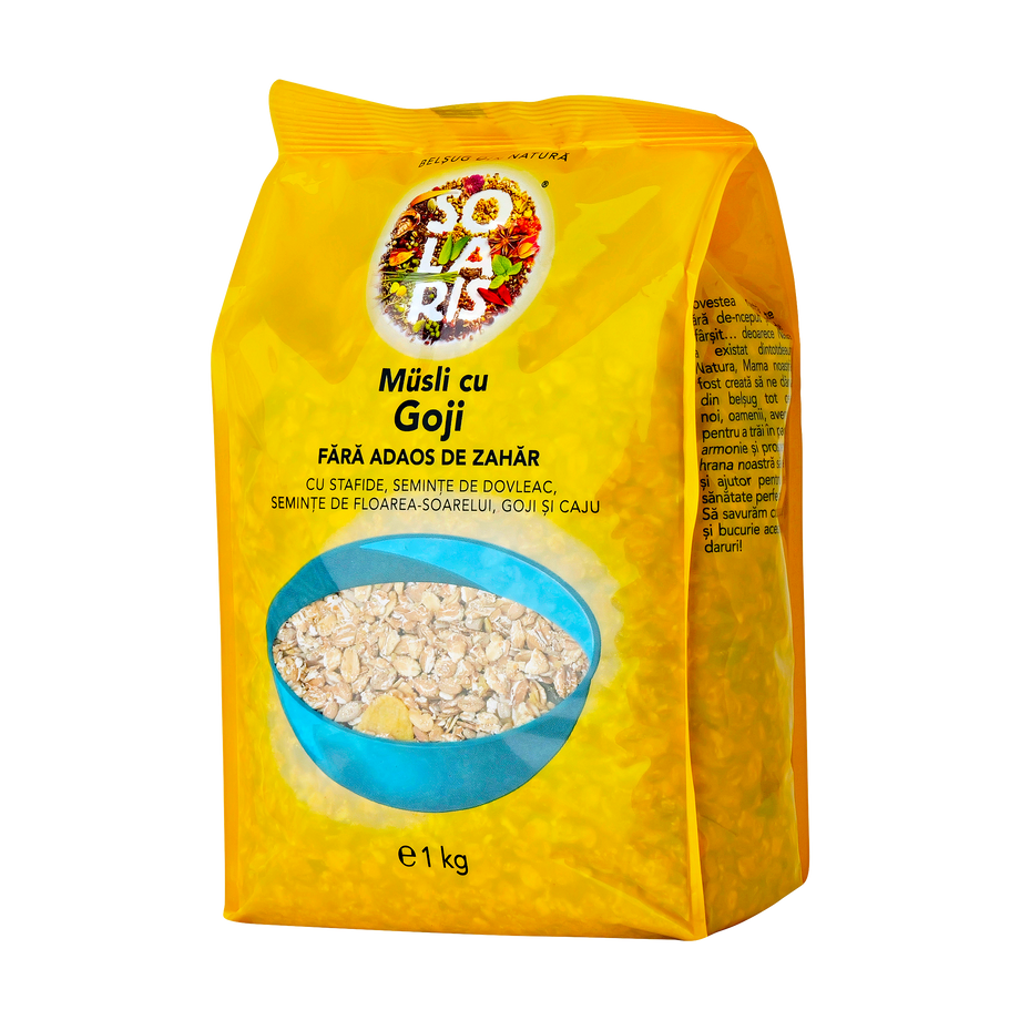 Musli cu goji fara adaos de zahar 1 kg