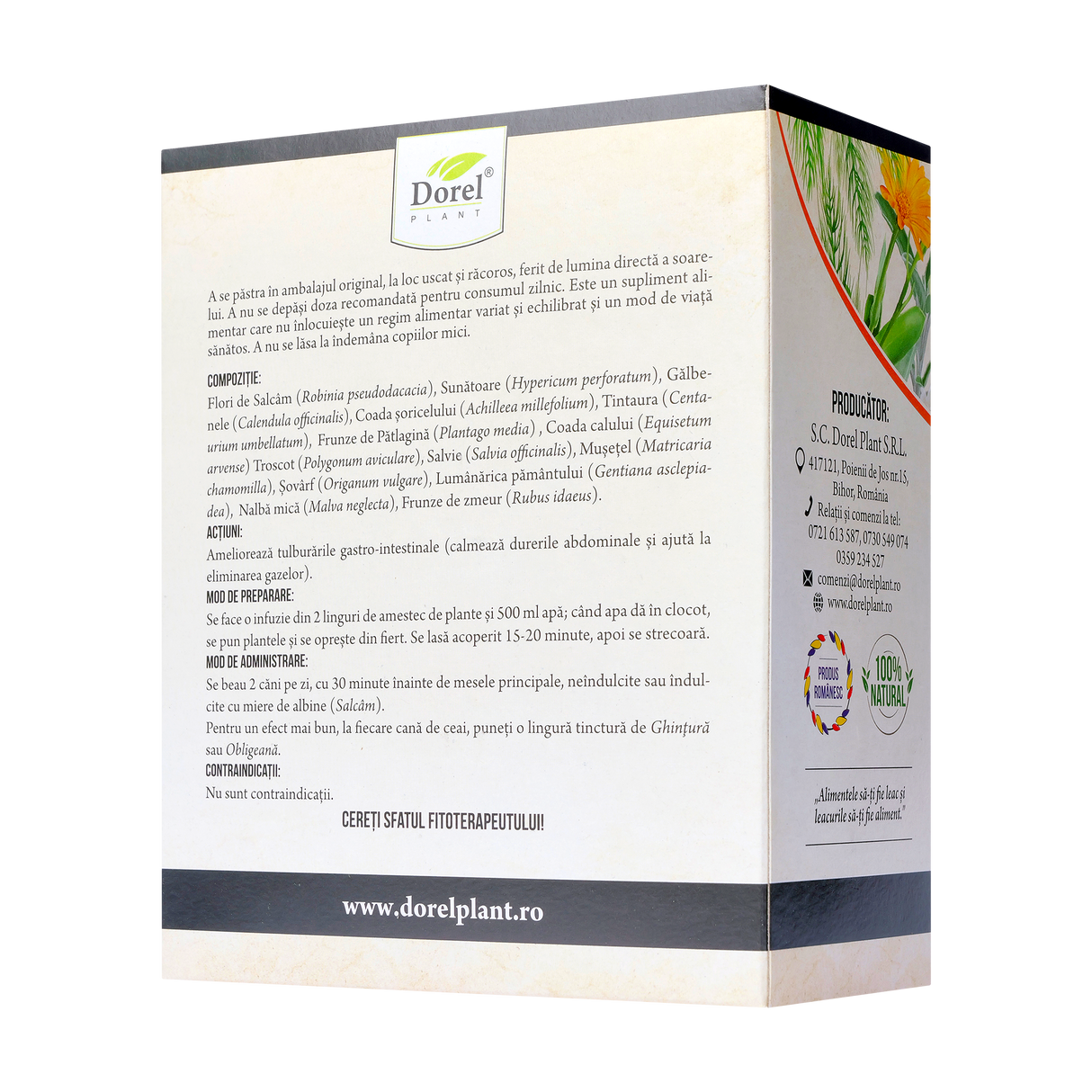 Ceai gastro-plant (stomac sanatos) 150 g