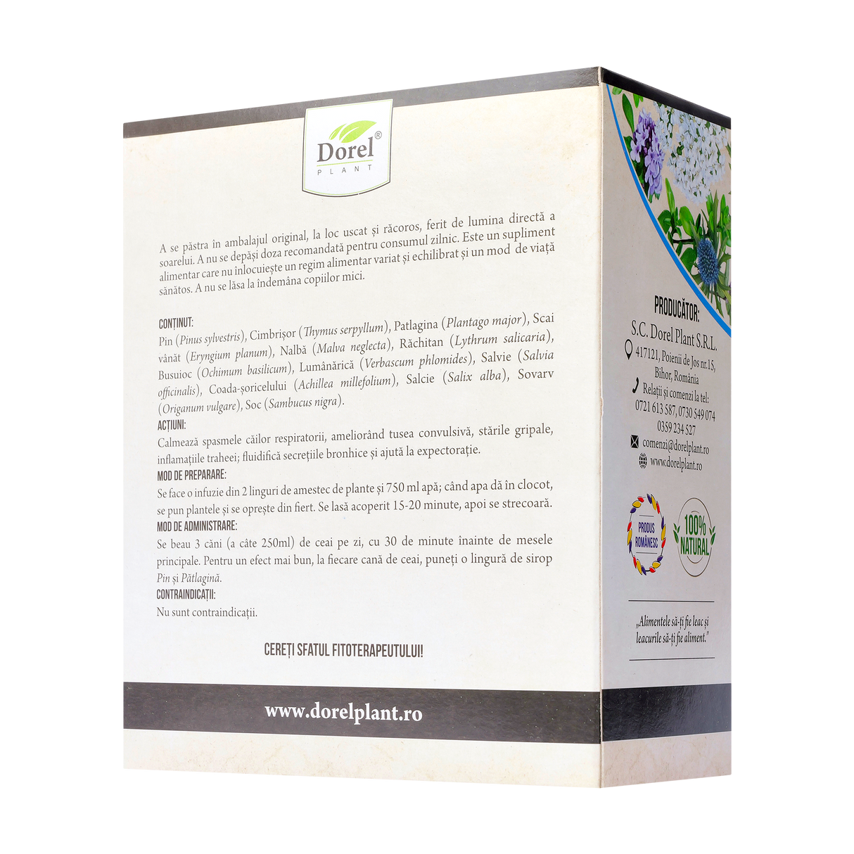 Ceai respiro-plant (plamani sanatosi) 150 g