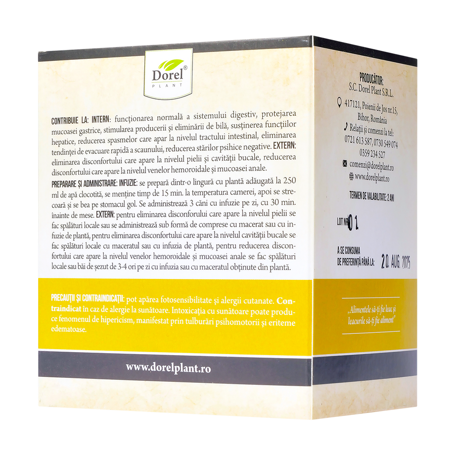 Ceai sunatoare 50 g Dorel Plant