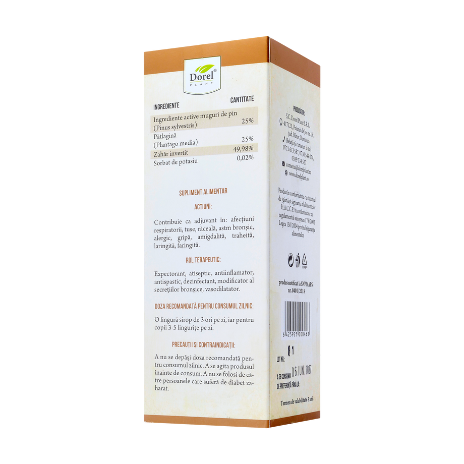 Sirop muguri pin si patlagina 200 ml