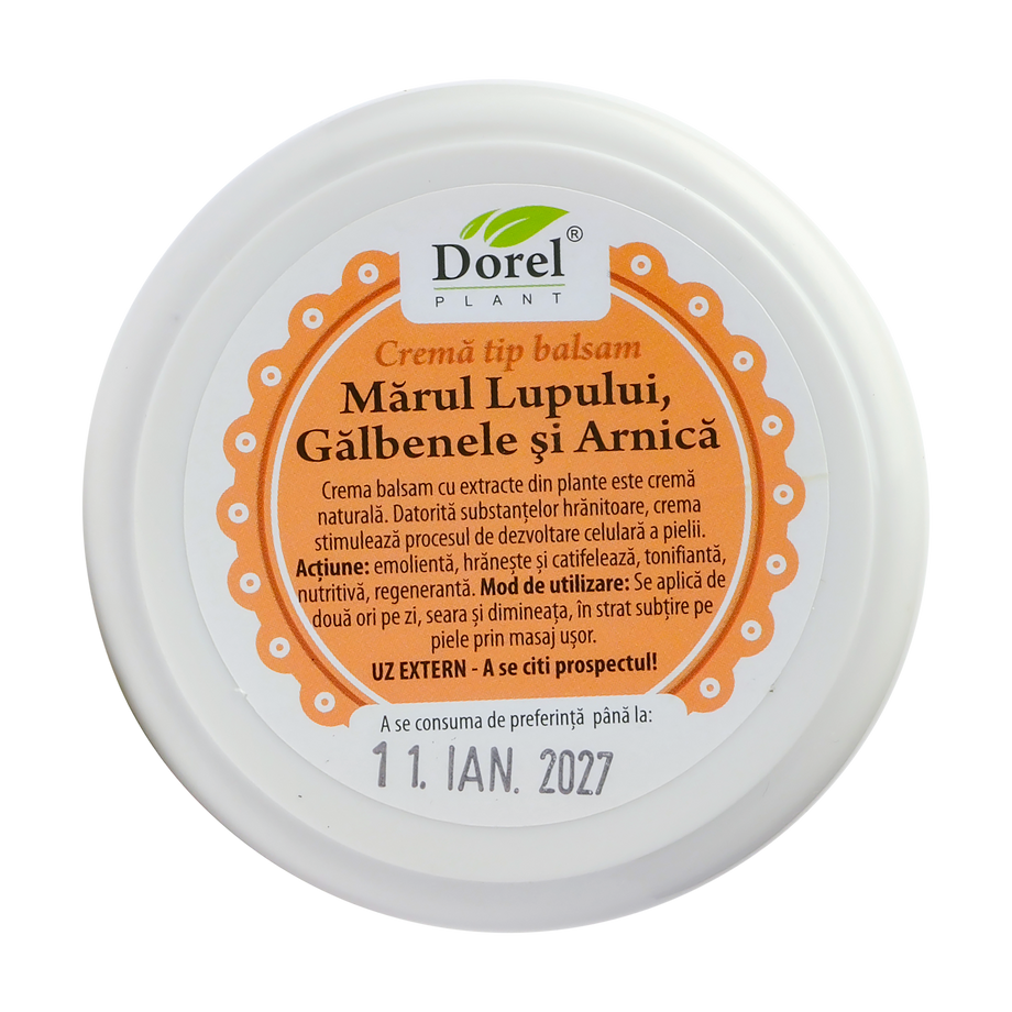 Crema-balsam marul lupului, galbenele si arnica 90 ml
