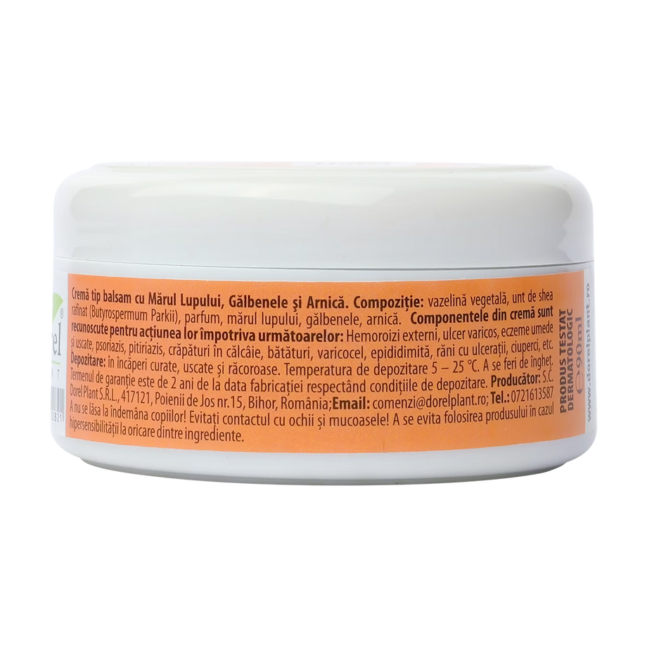 Crema-balsam marul lupului, galbenele si arnica 90 ml