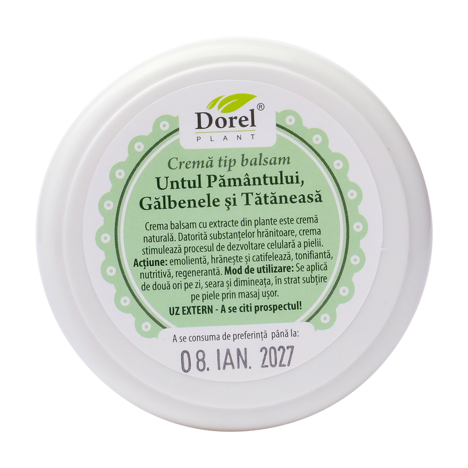 Crema-balsam untul pamantului, galbenele si tataneasa 90 ml