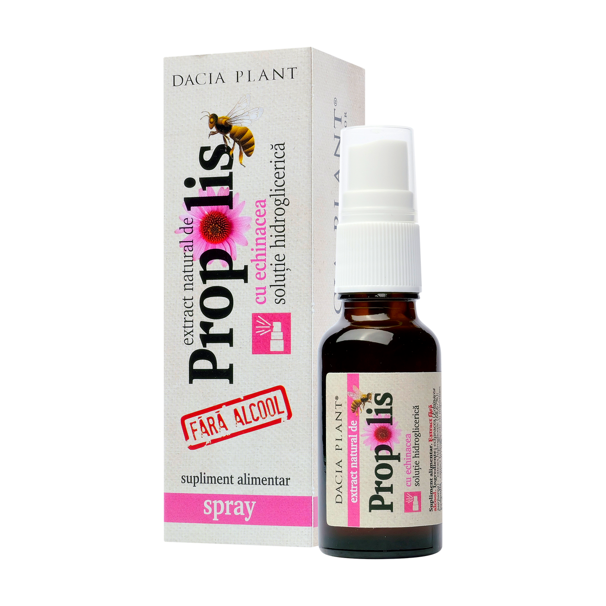 Propolis cu echinaceea fara alcool spray 20 ml