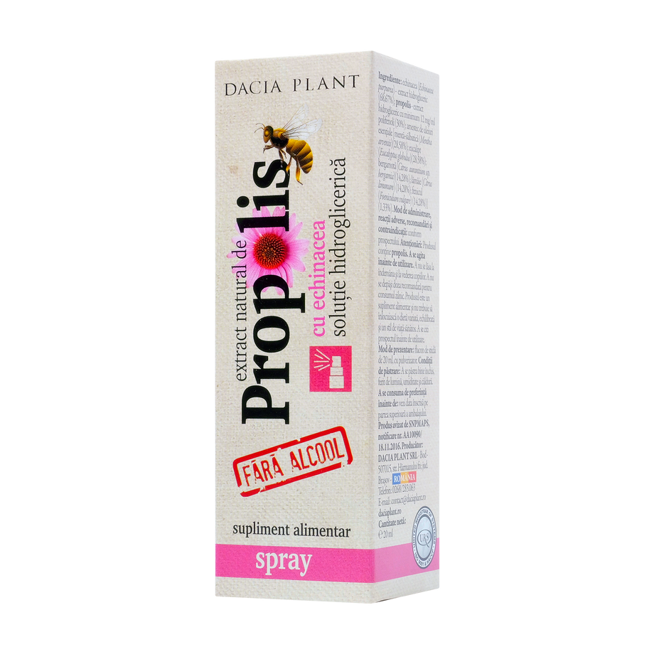 Propolis cu echinaceea fara alcool spray 20 ml