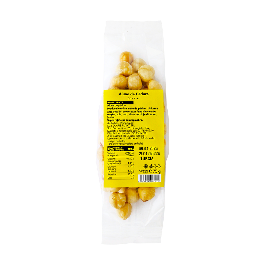 Alune padure coapte 75 g