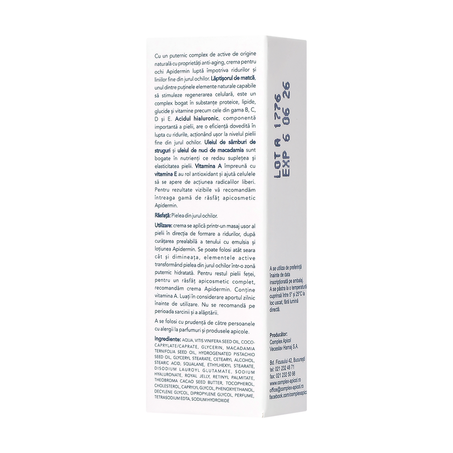 Apidermin crema de ochi 10 ml