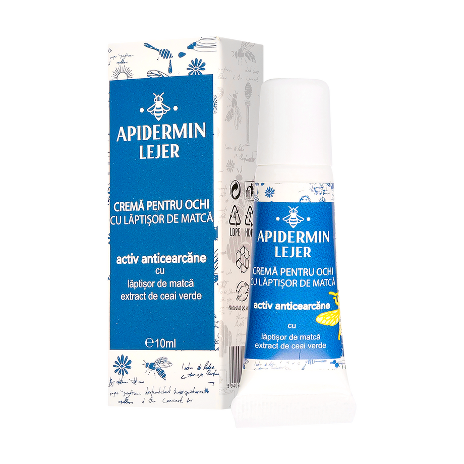 Apidermin crema lejera pentru ochi 10 ml