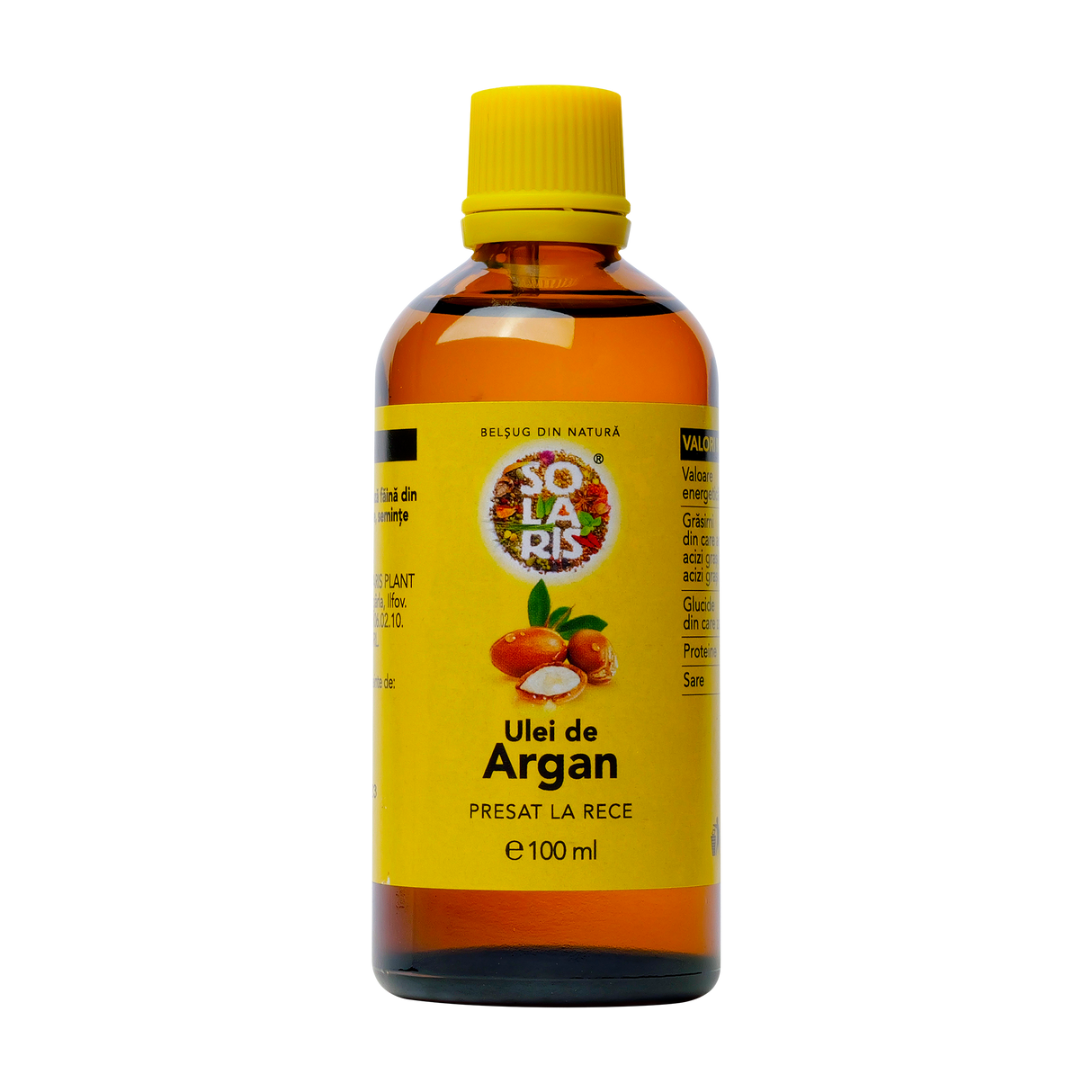 Ulei argan presat la rece 100ml Solaris