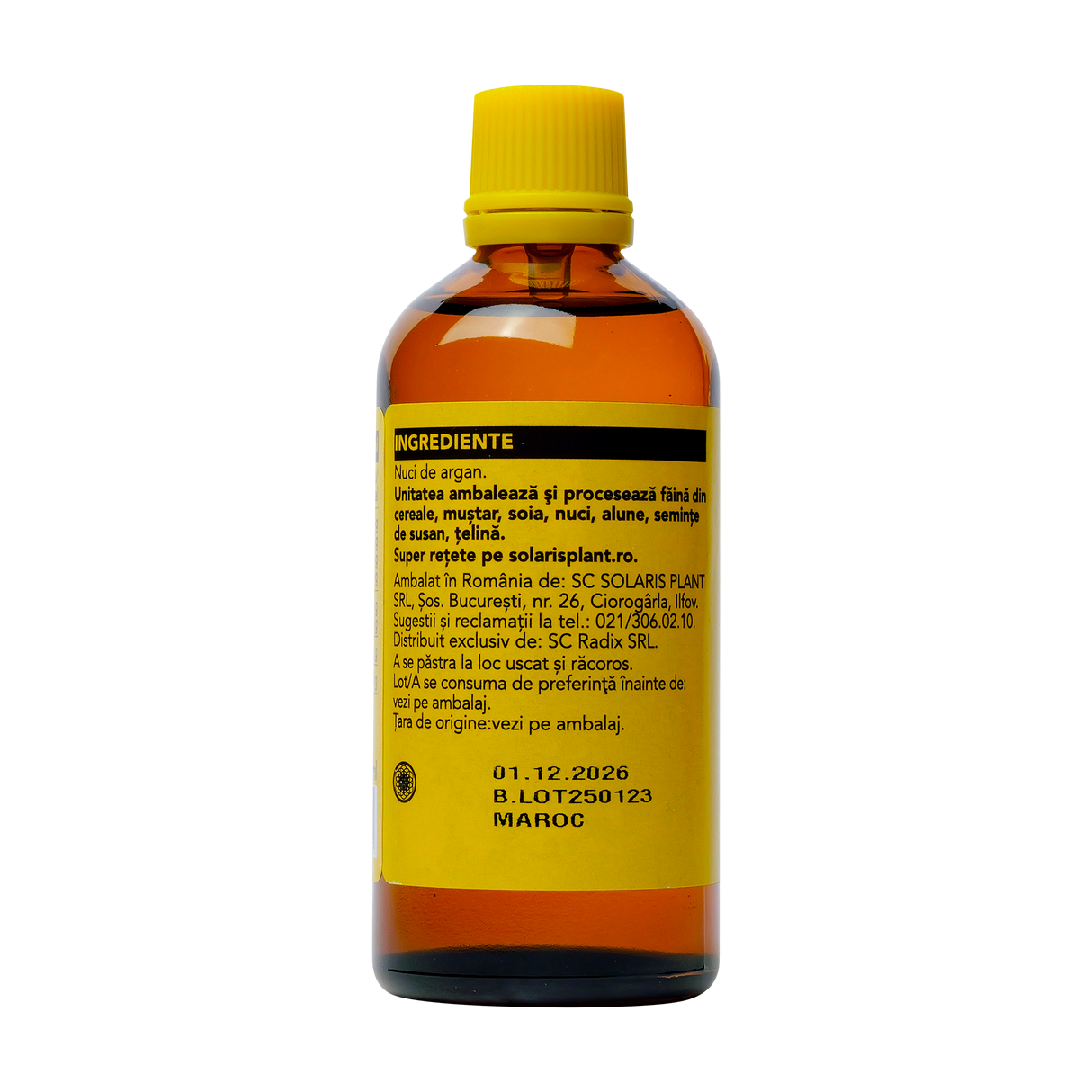 Ulei argan presat la rece 100ml Solaris