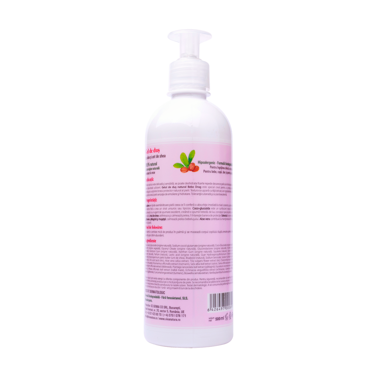 Gel de dus Bebe Drag cu aloe si unt de shea 500 ml