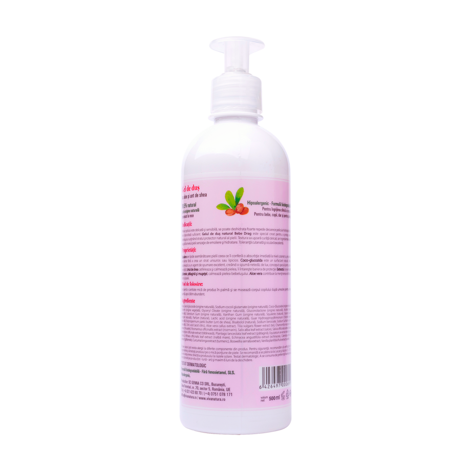 Gel de dus Bebe Drag cu aloe si unt de shea 500 ml
