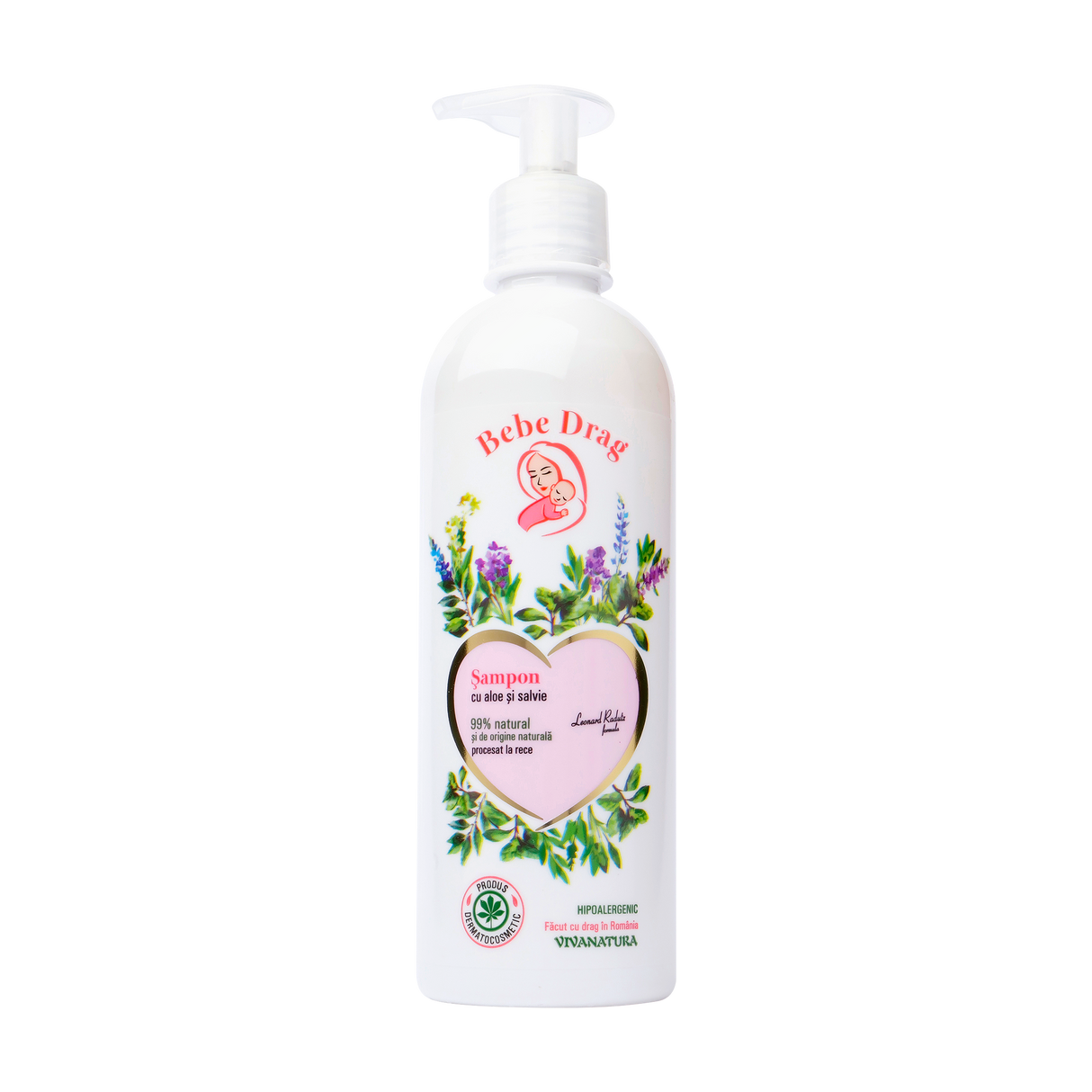 Sampon Bebe Drag cu aloe si salvie 500 ml