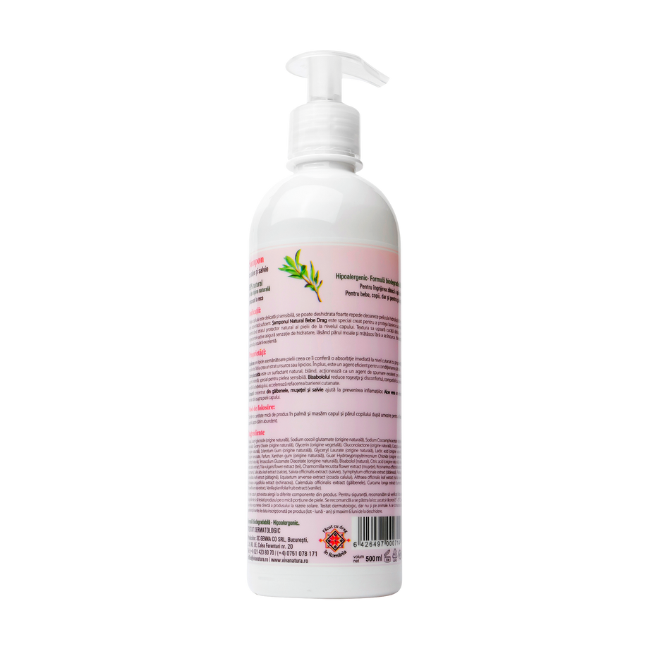 Sampon Bebe Drag cu aloe si salvie 500 ml