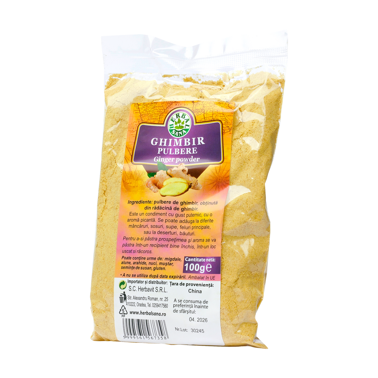 Ghimbir pulbere 100 g