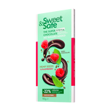Ciocolata amaruie cu seminte canepa si zmeura cu indulcitor stevie 90 g