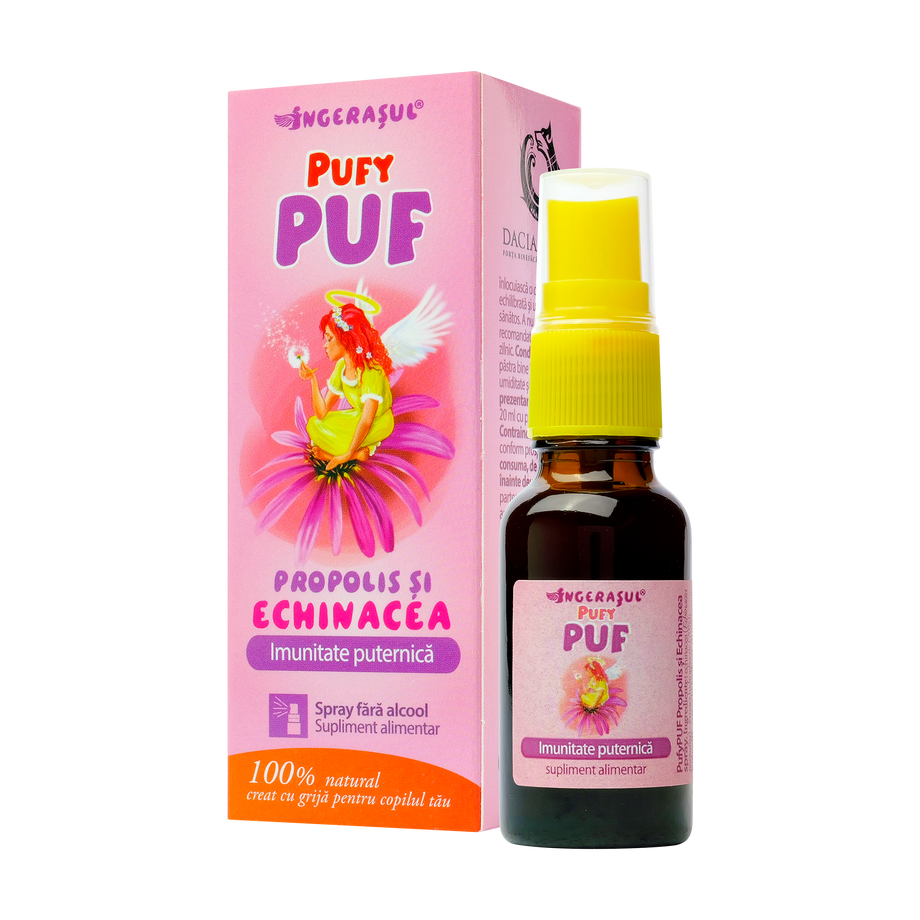 Propolis si echinaceea Pufy puf fara alcool spray 20 ml