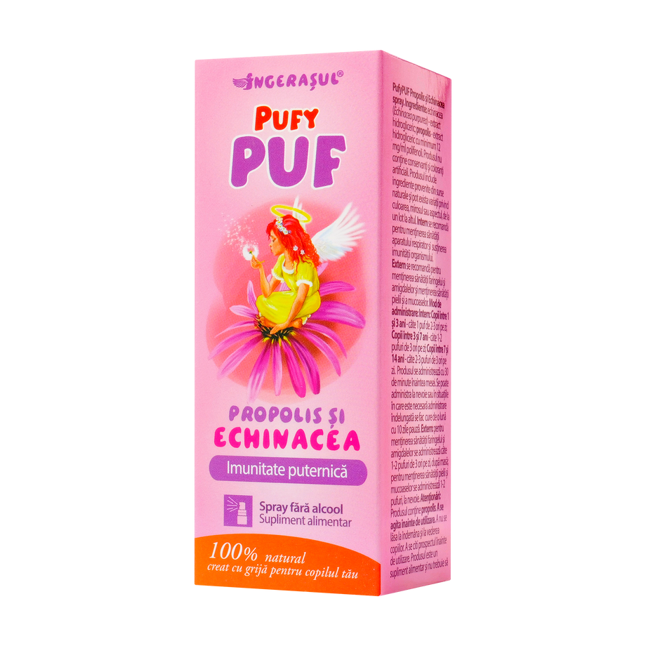 Propolis si echinaceea Pufy puf fara alcool spray 20 ml