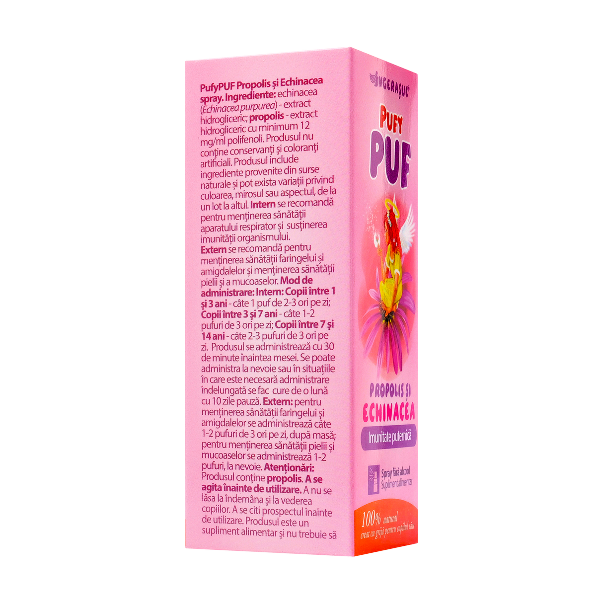 Propolis si echinaceea Pufy puf fara alcool spray 20 ml