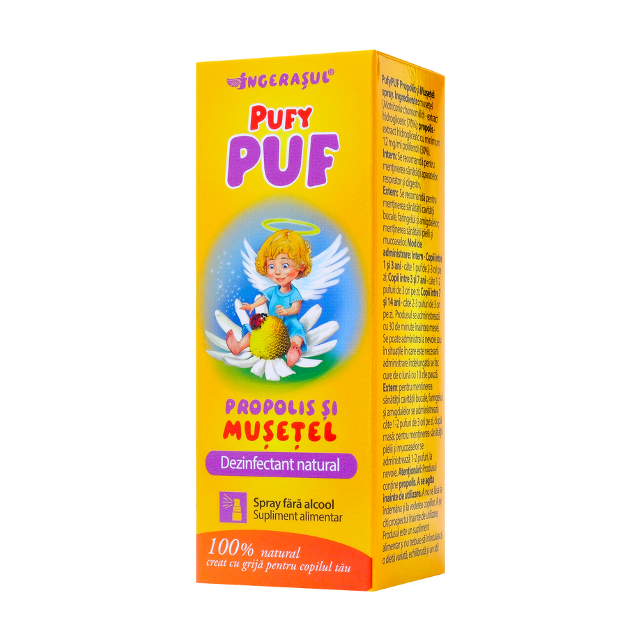Propolis si musetel Pufy puf" fara alcool spray 20 ml