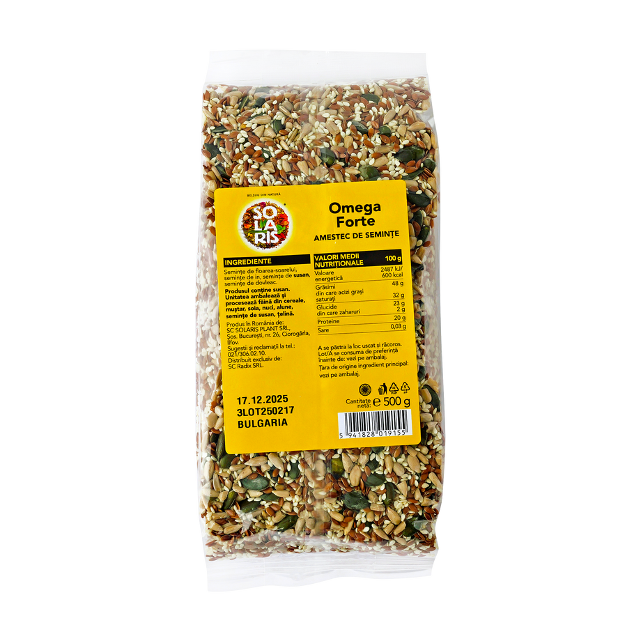Omega forte amestec de seminte 500 g