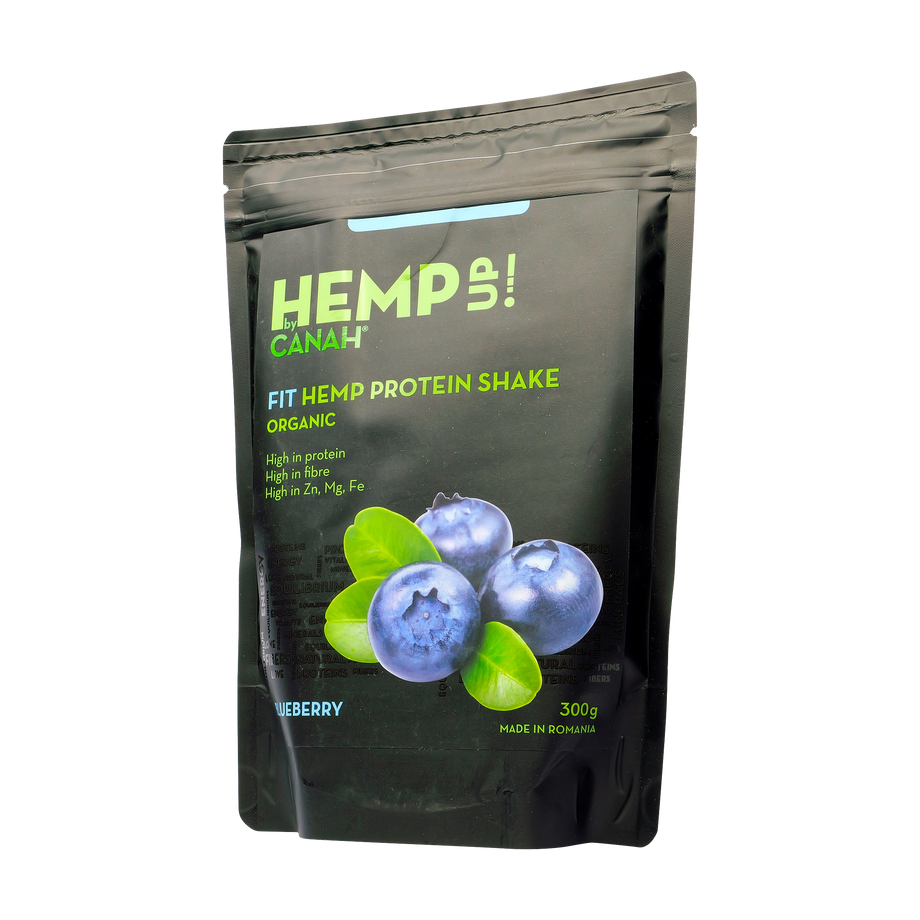 Fit Shake Proteic de Canepa cu Afine 300 g