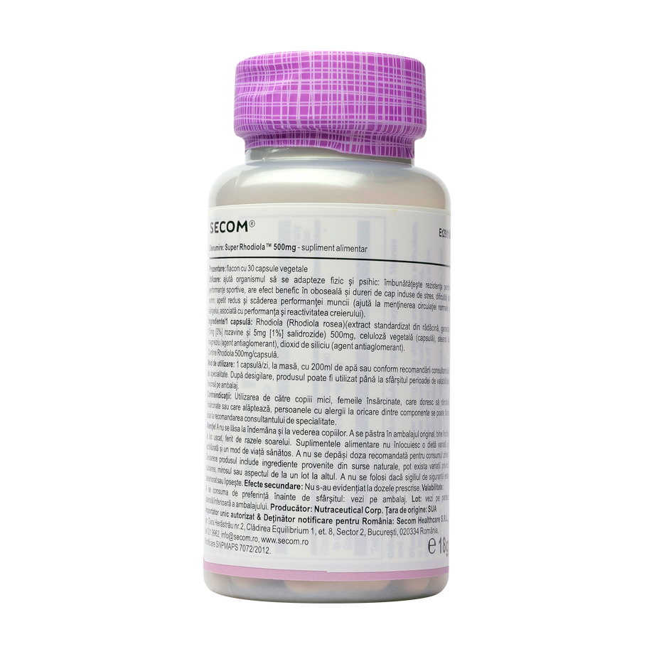 Super rhodiola 500mg 30 capsule