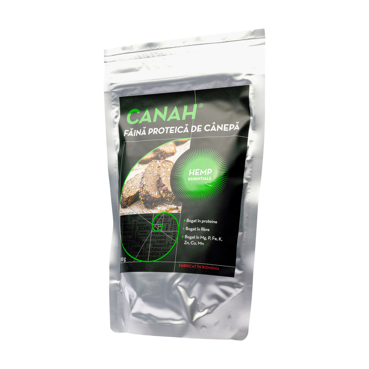 Faina proteica de canepa 500gr Canah