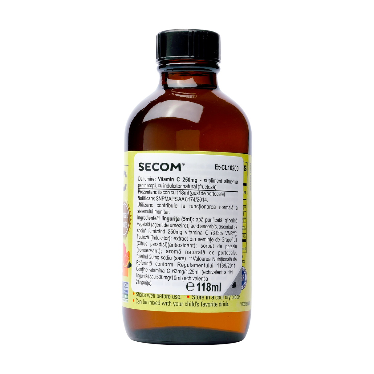 Sirop vitamin C 250mg 118 ml