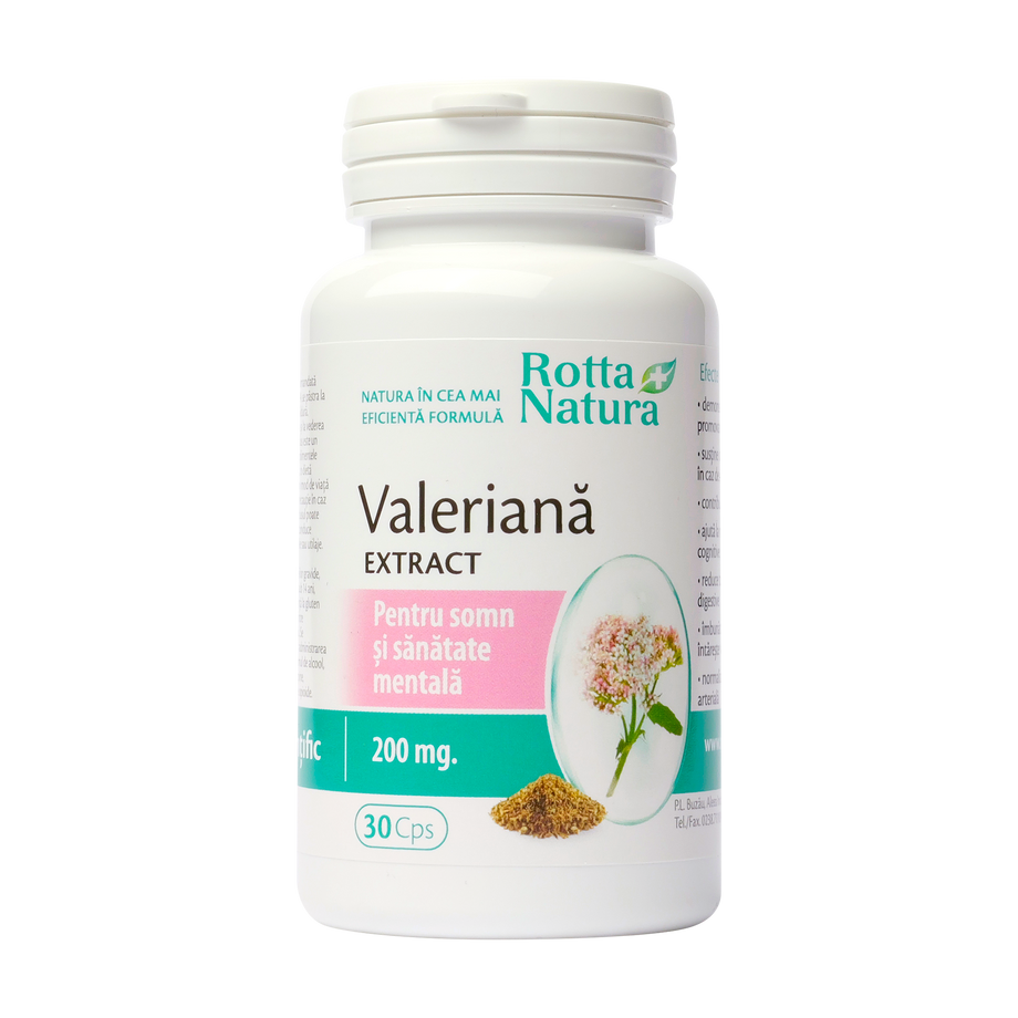 Extract de valeriana 200mg 30 capsule