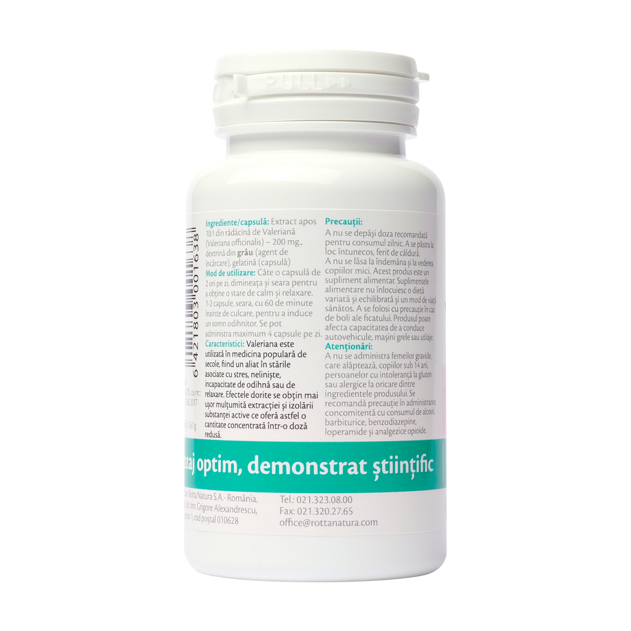 Extract de valeriana 200mg 30 capsule