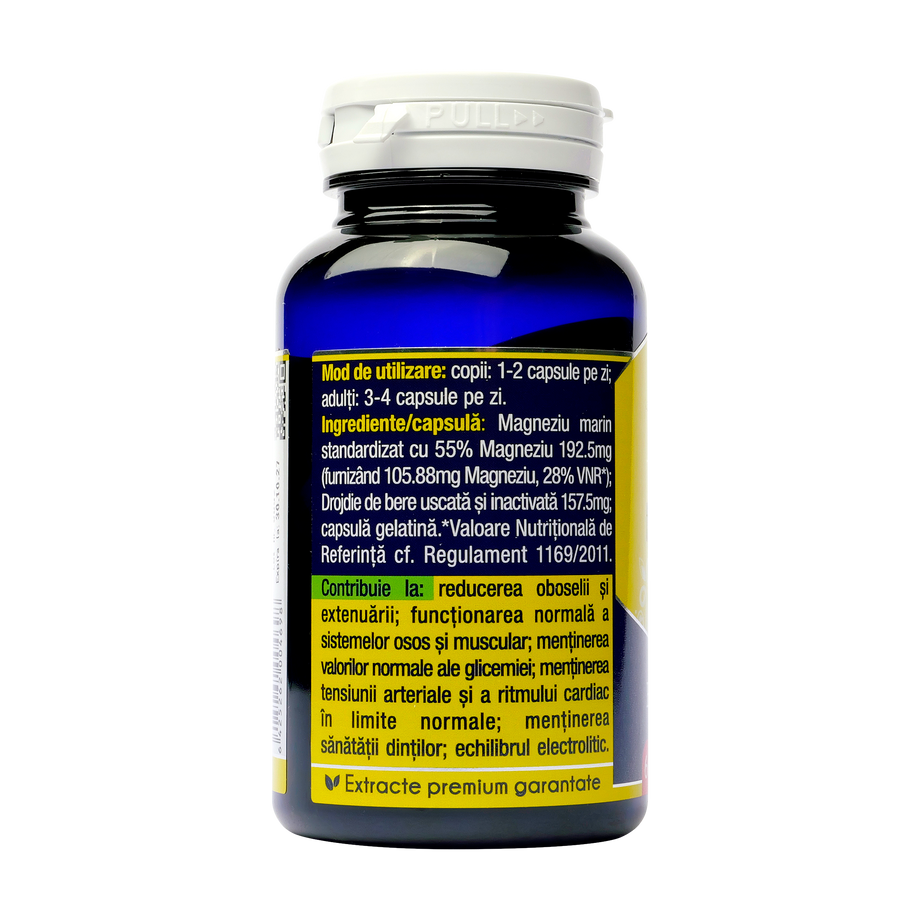 Magneziu organic B-complex 60 capsule
