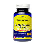 Ca + Mg + Se + Si + Zn organice cu D3 60 capsule