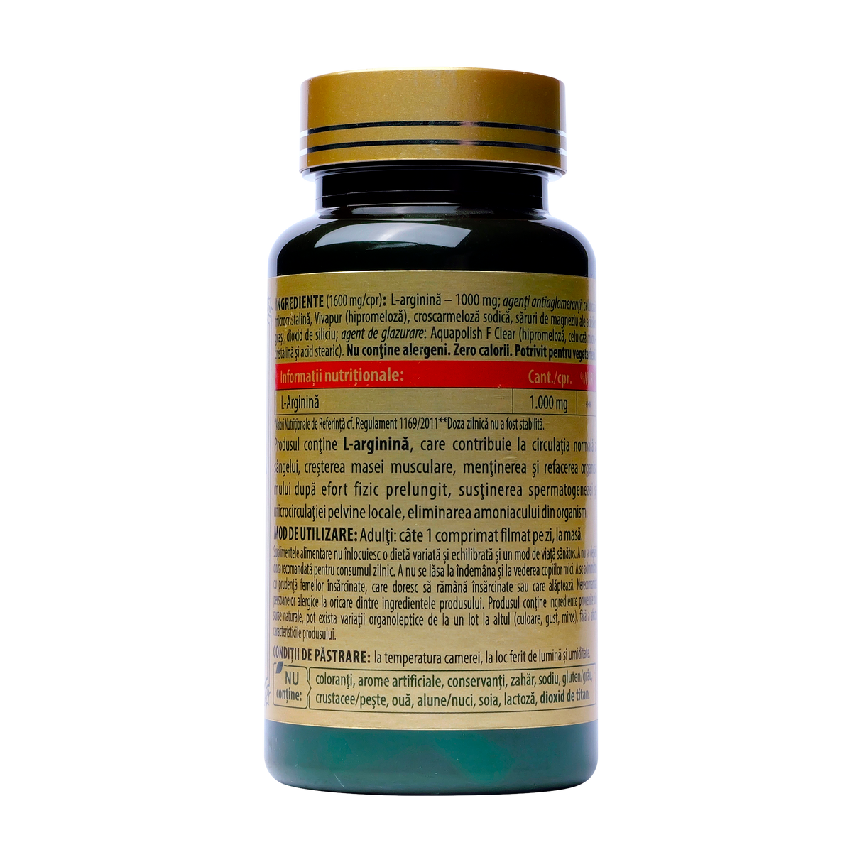 L-arginina premium 1000mg 30 tablete